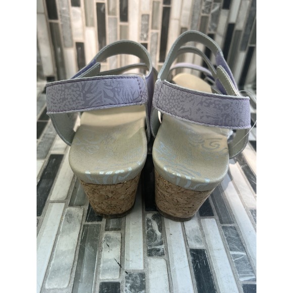 Propet Women Millie Leather Sandals Violet Size 9.5 - Picture 5 of 8